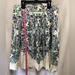 Talbots Floral Skirt - Blue and Green